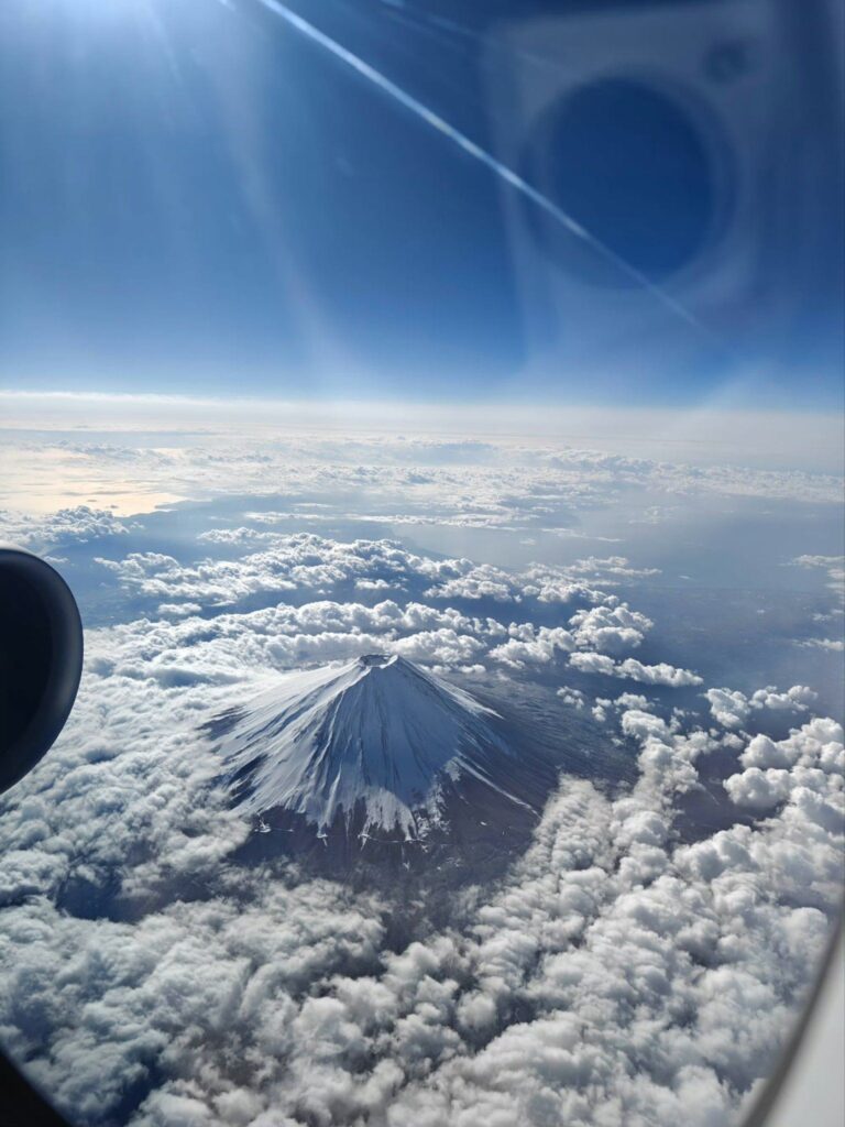 a photos of a volcano shot on oppo find x8 with camera reflections