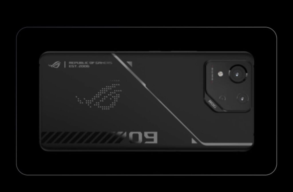 ASUS Launches ROG Phone 9 FE in Thailand for THB 29,990 2 This is a close-up image of the back of the ASUS ROG Phone 9 FE. The image highlights the phone's design elements, including the camera module, the ROG logo, and the "9" marking. The "Republic of Gamers" and establishment year are also visible.