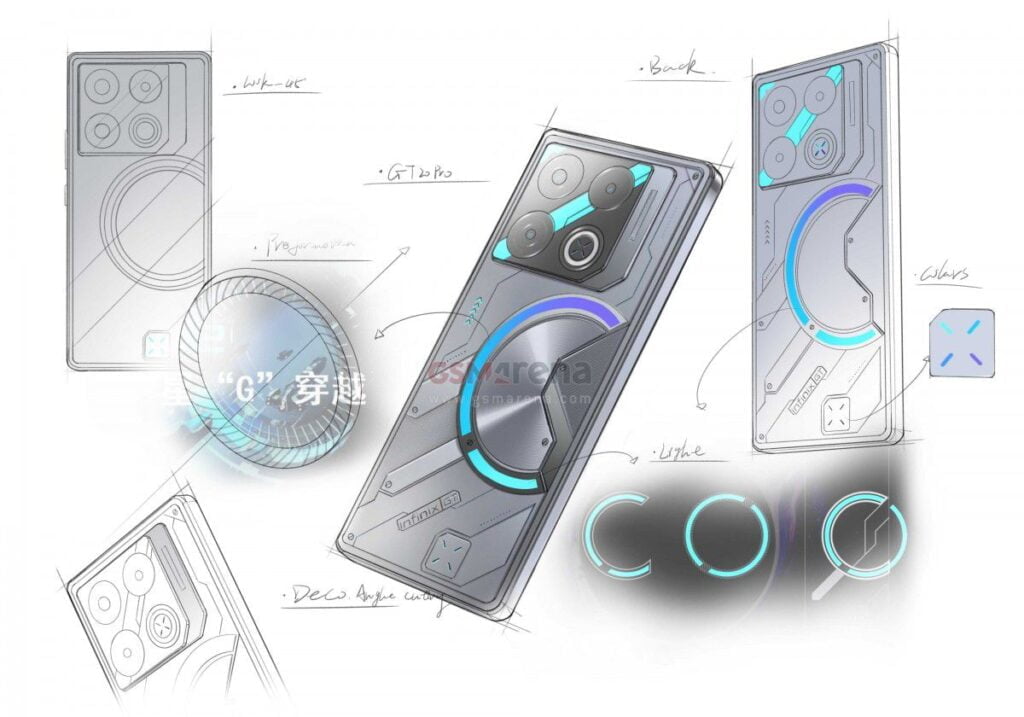 Infinix GT 20 Pro launch globally on april 28, 2024 1 infinix gt 20 pro sketch design