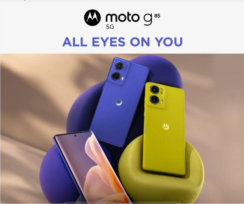 Motorola Moto G85 5G Features: Snapdragon 6s Gen 3 and 50MP Sony LYTIA-600 OIS Camera 1 motorola moto g85 5g colors3336811833303505106