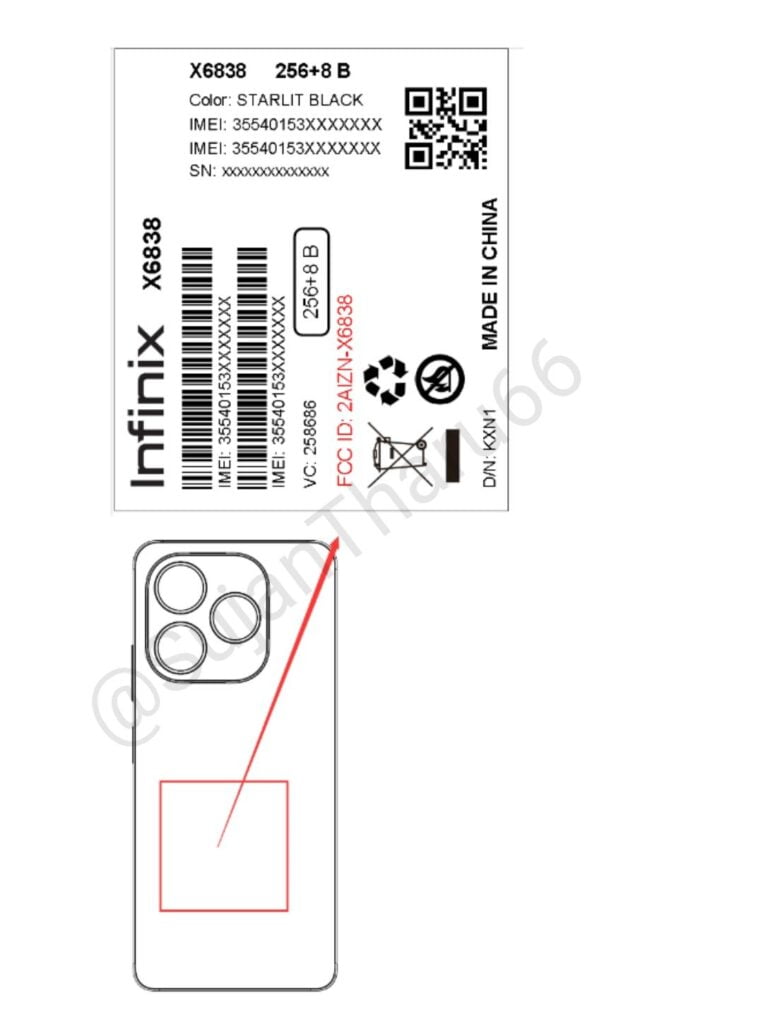 infinix note 40x fcc certifications