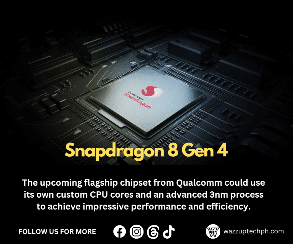 the latest chipset from qualcomm is snapdragon 8 gen 4