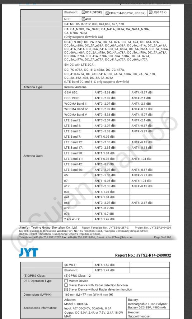 infinix note 40x fcc certifications specs details and features