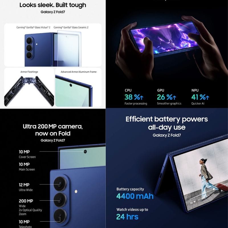 Samsung Galaxy Z Fold7 | SD 8 Elite SOC and 4,400mAh Battery 2