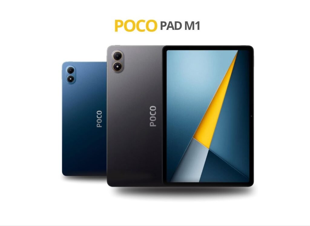 POCO Pad M1 May Launch as Rebranded Redmi Pad 2 Pro 1 Image of the POCO Pad M1 in blue and gray, showcasing the dual rear cameras and display.