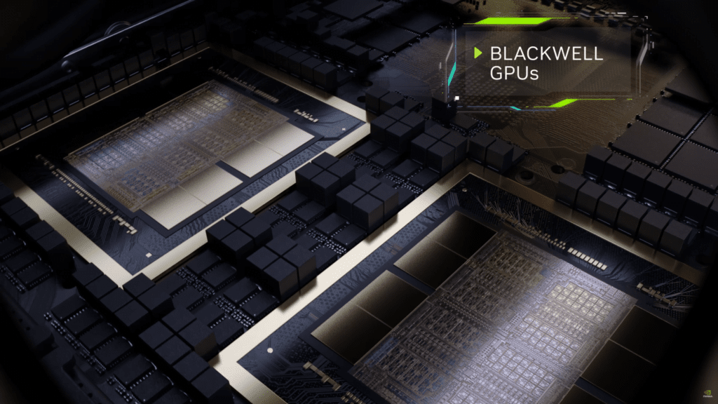 NVIDIA Blackwell AI GPUs: Millions to Ship by 2025, Catalyzing TSMC CoWoS & HBM DRAM Growth 1 a promotional poster about nvidia blackwell ai gpus