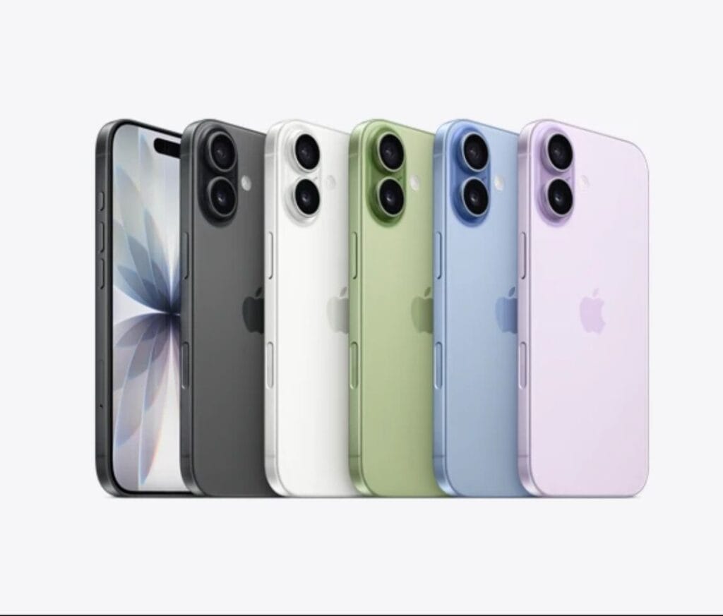 iPhone 17 Price in the Philippines Starting at ₱57,990 1 A lineup of iPhone 17 models in various colors including black, white, green, blue, and lavender, showcasing the dual-camera setup on the rear.