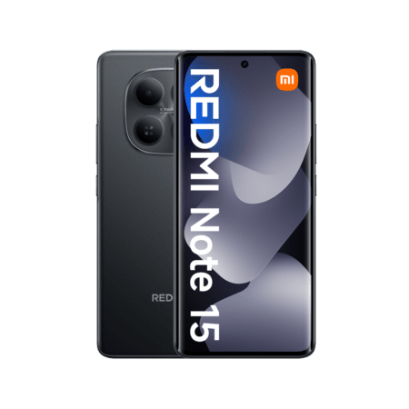 Redmi Note 15 Launched in Poland with 4G and 5G Variants The Redmi Note 15 in black, highlighting the unique circular rear camera arrangement and edge-to-edge display.