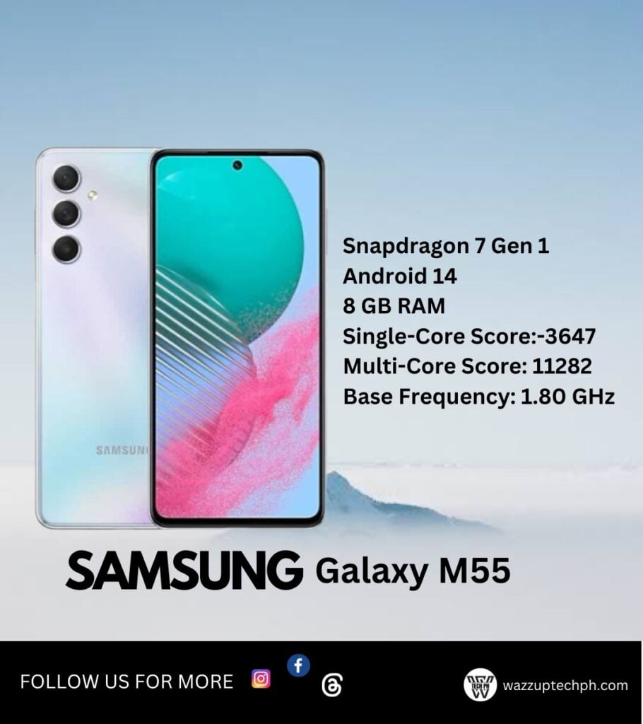 Samsung Galaxy M55 Spotted on Geekbench with Snapdragon 7 Gen 1 2 Samsung Galaxy M55