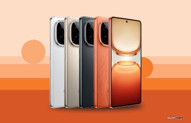 Five IQOO Neo 10 smartphones displayed, showcasing different color options: silver, gold, black, and two shades of orange. The phones are angled slightly, highlighting their design.