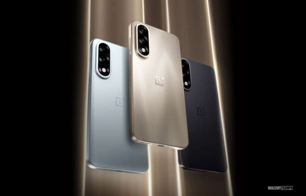 OnePlus Ace 5 Ultra Edition: 6.8" OLED Display, Dimensity 9400+, and 50MP Sony IMX906 1 Three OnePlus Ace 5 Ultra Edition smartphones in different colors are shown. The phones are positioned slightly angled and overlapping, showcasing their rear designs. The colors visible are light blue, gold, and dark gray. The phones have triple-lens camera systems and the OnePlus logo is visible on each.