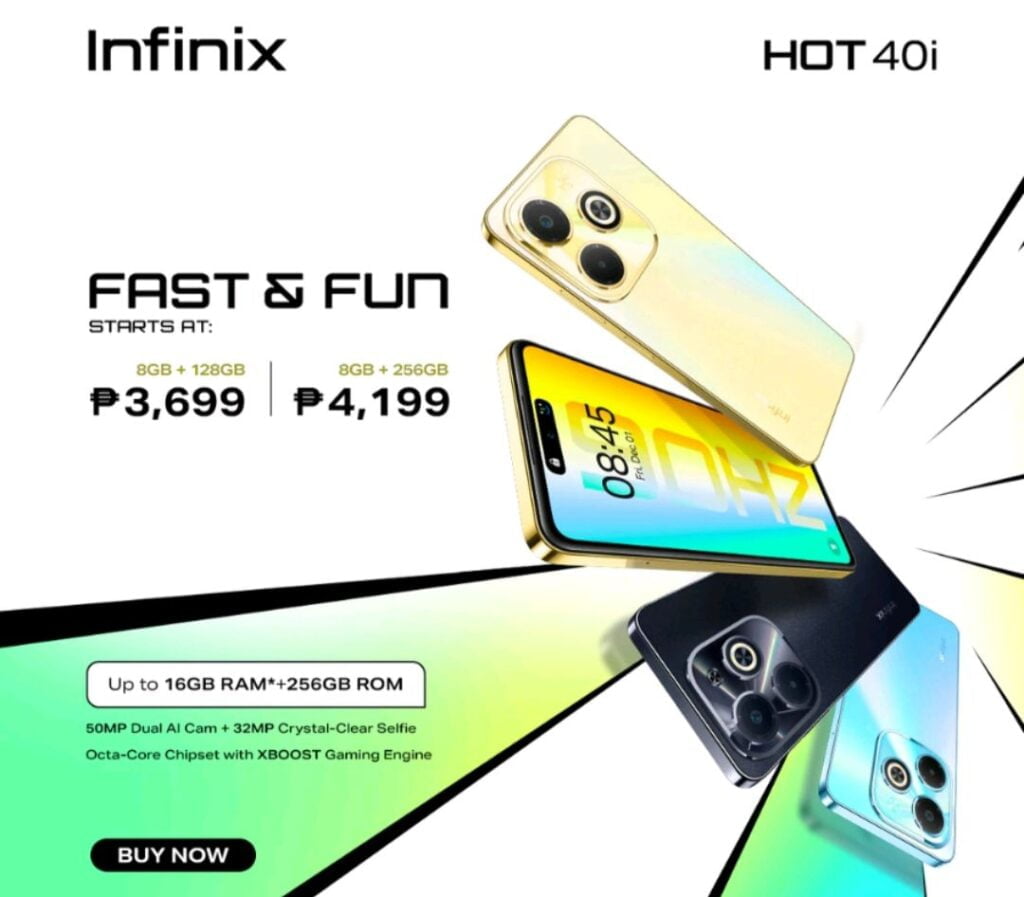 infinix hot 40i specs and price