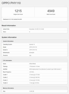 Oppo Find X7 Ultra Specs Spotted on Geekbench 3 image 1052456543784027283805