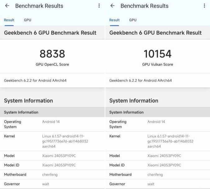 gpu test of snapdragon 8s gen 3