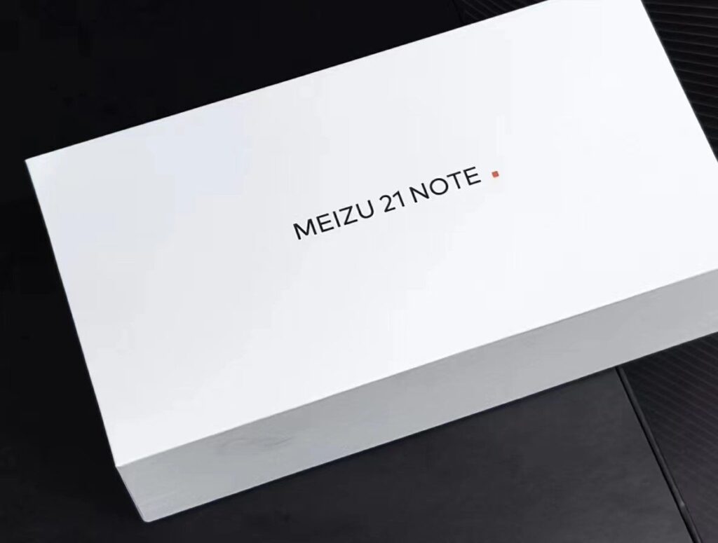 box of meizu 21 note