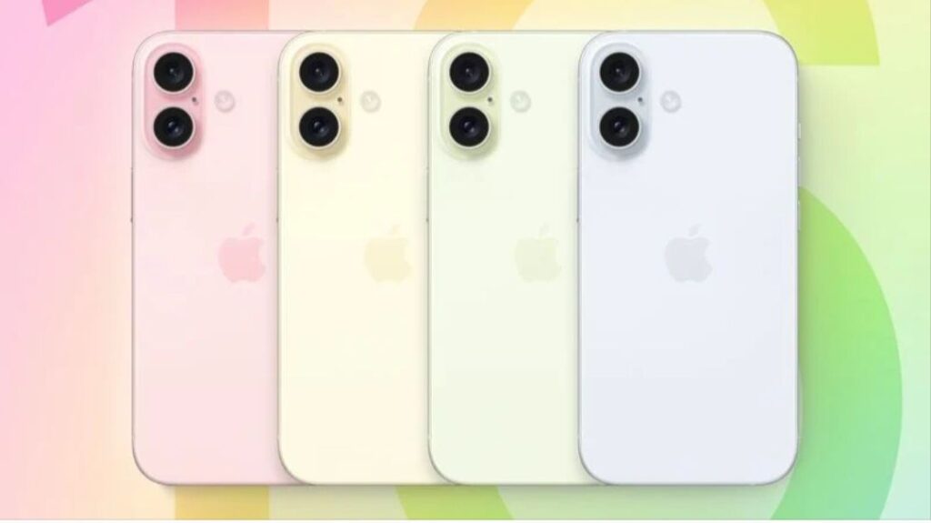 four color variant of iphone 16