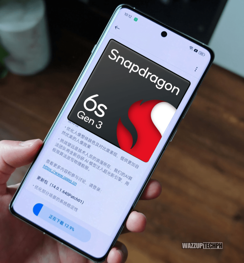 a phone with snapdragon 6s gen 3 chipset