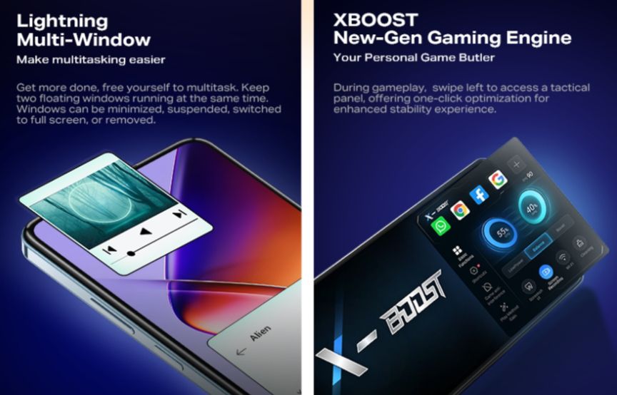 a smartphone infinix note 40x features xboost new-gen gaming engine