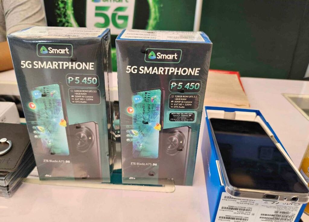 Smart ZTE Blade A75 5G will be launch by Smart Communications 1 smart zte blade a75 5g with price on the box