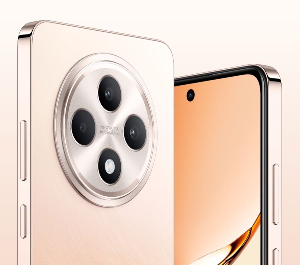 a phone oppo reno 12f 5g features circular camera and sleek design