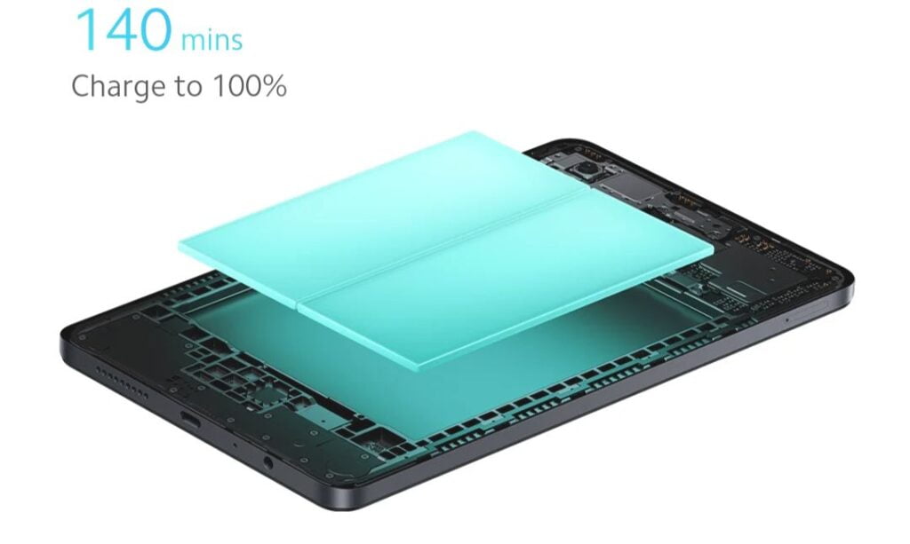 a tablet xiaomi redmi pad se 8.7 4g battery capacity