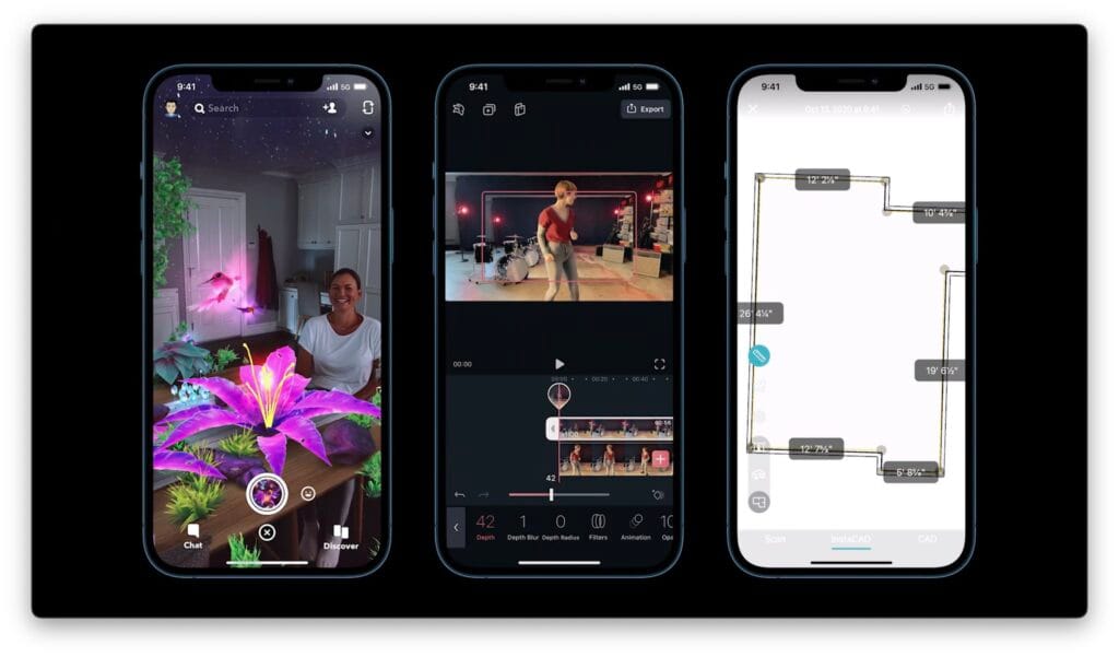 Unveiling the Power: Sony IMX Sensors in the iPhone 16 Pro & Pro Max 5 a TOF 3D LiDAR scanner of a smartphone iphone 16 pro max