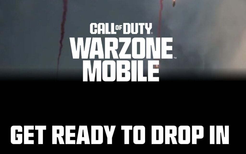 Call of Duty Warzone Mobile Game Announcement with the text 'Get Ready to Drop In'