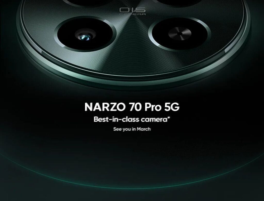 Realme Narzo 70 Pro 5G: Launch Date, Price, Specs, and Features 1 A Narzo 70 Pro 5G main camera with OIS