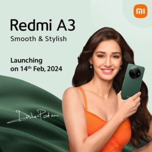 A model holding the Redmi A3