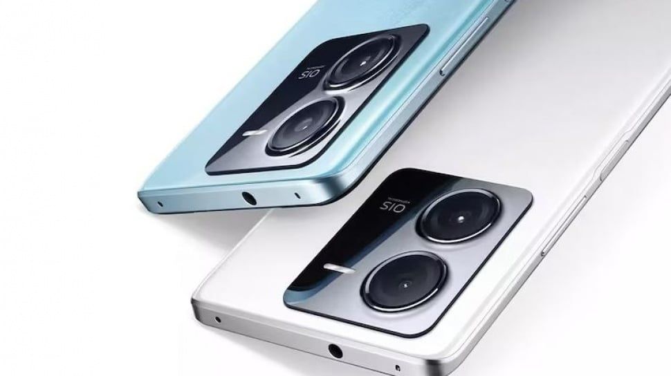 Two iQOO Z9 series smartphones with dual cameras in blue and white colors