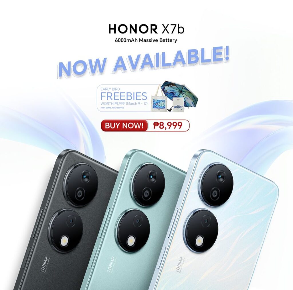 Honor X7b now available for PHP8,999