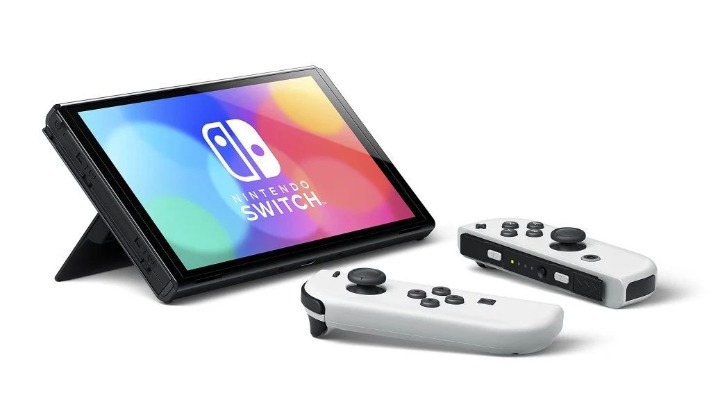 a gaming concole nintendo switch 2 rumored with 2 handheld gaming control and unreal engine 5.