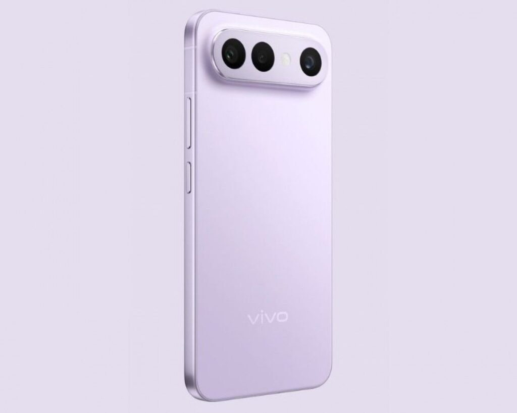 Vivo S50 Pro Mini Appeared on Geekbench with Snapdragon 8 Gen 5 Close-up of the back of a Vivo S50 Pro Mini, showcasing its triple-camera setup and minimalist design in lavender.
