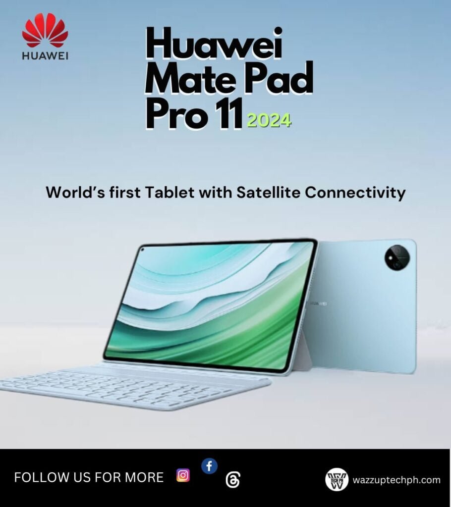 Huawei MatePad Pro 11 2024 features a satellite connectivity