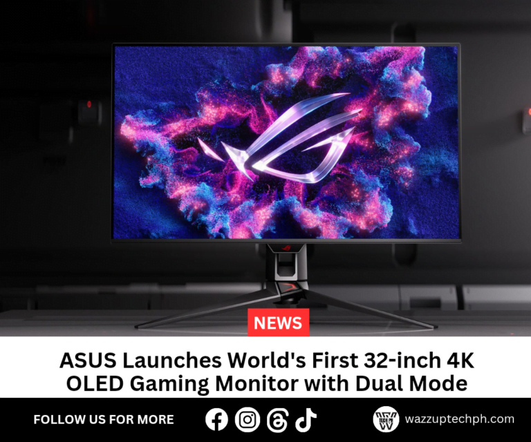 ASUS Launches World’s First 32-inch 4K OLED Gaming Monitor with Dual Mode