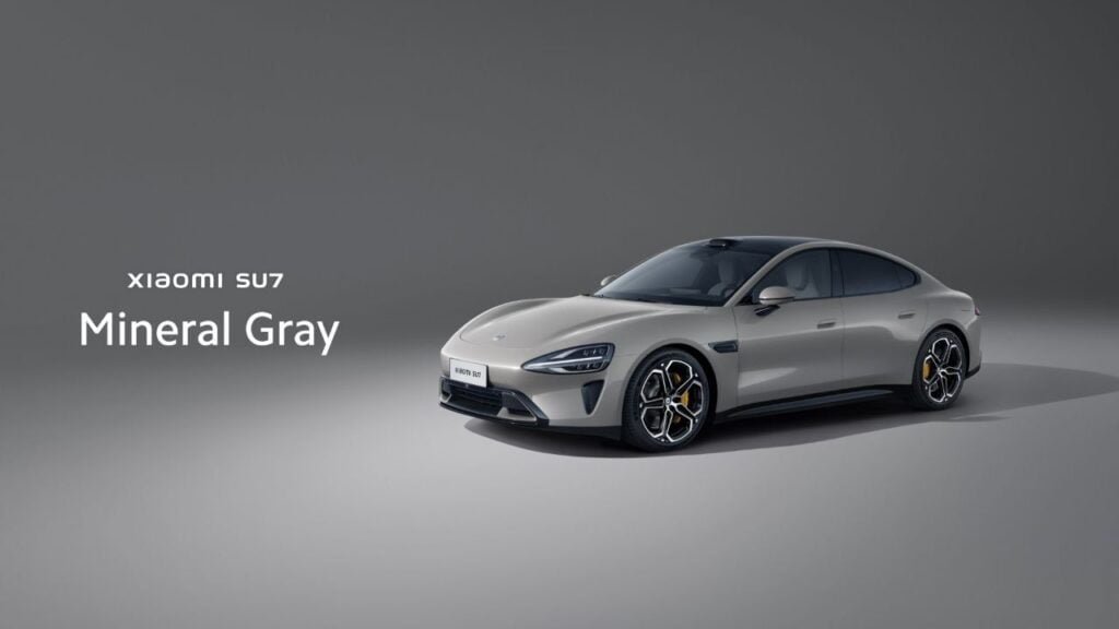 Xiaomi Launches Its First Electric Car: The SU7 Powered by HyperOS 4 Xiaomi SU7 mineral gray