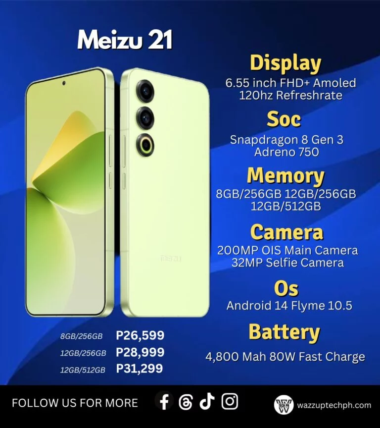 Meizu 21 Launched with Snapdragon 8 Gen 3 and 200MP Camera