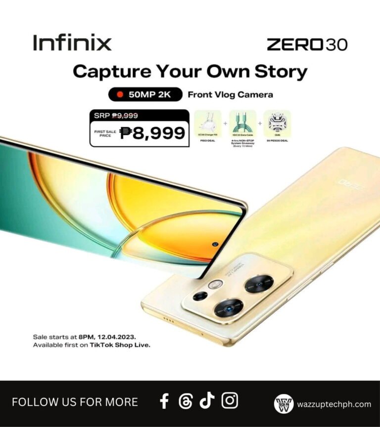 Infinix ZERO 30 (4G) Arrives in the PH with Impressive Specs and Price
