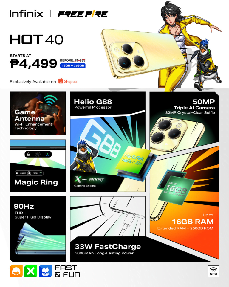Infinix launches HOT 40 series in the Philippines