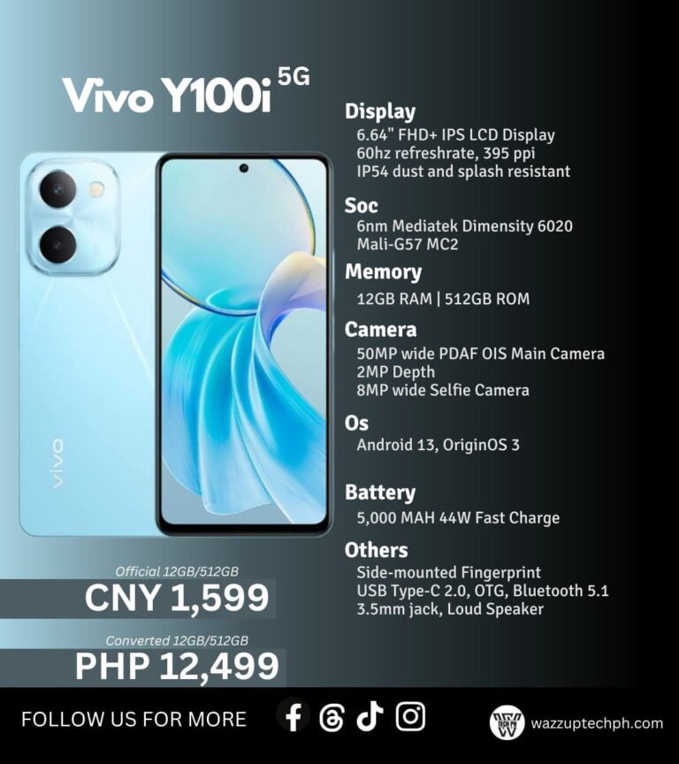 vivo Y100i offers 512GB Storage for a low price.