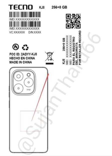 Tecno KJ8: a new budget-friendly smartphone spotted online
