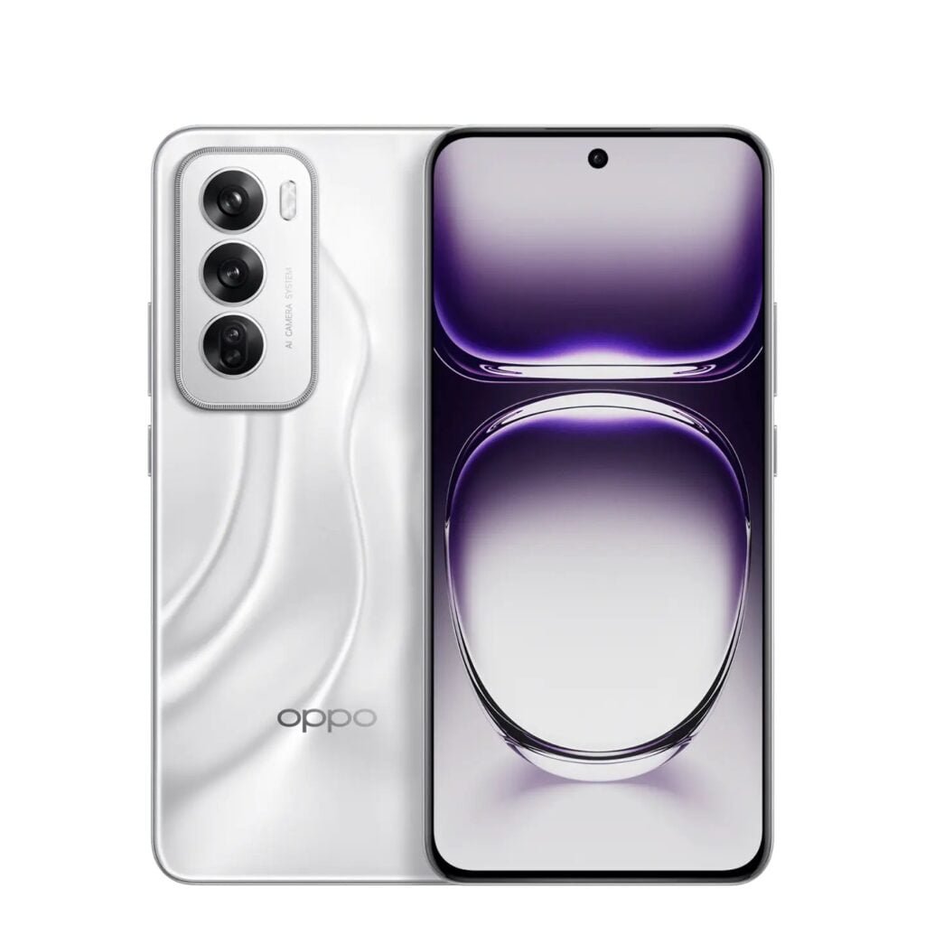 oppo reno 12 white color variant