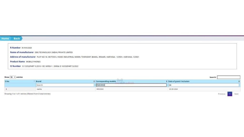 Realme Note 60 specs spotted on BIS, SIRIM and TüV Rheinland Certifications 2 realme note 60 bis certifications