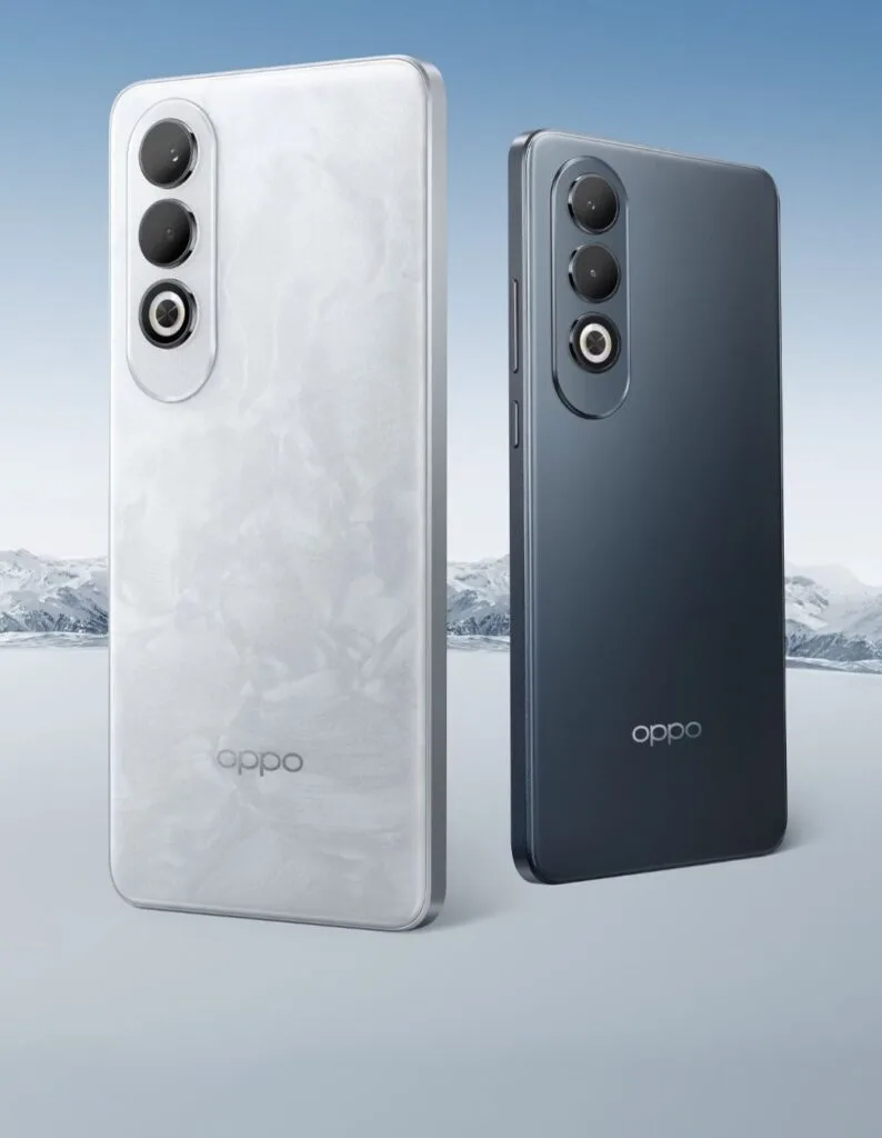 Oppo K12 Plus: A New Mid-Range Smartphone with Impressive Features and Price 1 a smartphone oppo k12 plus features black and white color variant and triple camera setup at the back panel.
