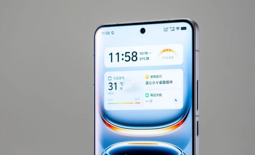 a stunning 2k smartphone display of iqoo 13 features flat oled boe screen panel