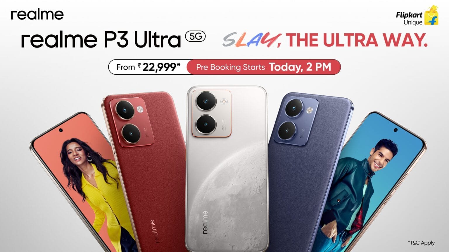 Realme P3 Ultra: 1.5K AMOLED, Dimensity 8350, Sony IMX896 OIS, and 6,000mAh Battery