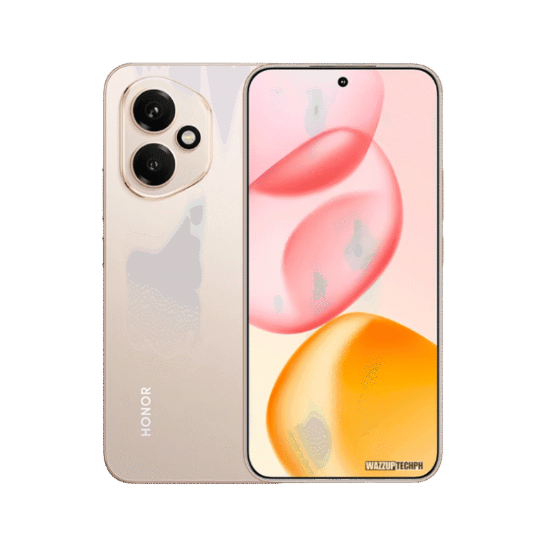 Honor 400 5G Gold Honor 400 5G phone displayed; the back shows the triple-lens camera, and the front showcases a vibrant abstract wallpaper.