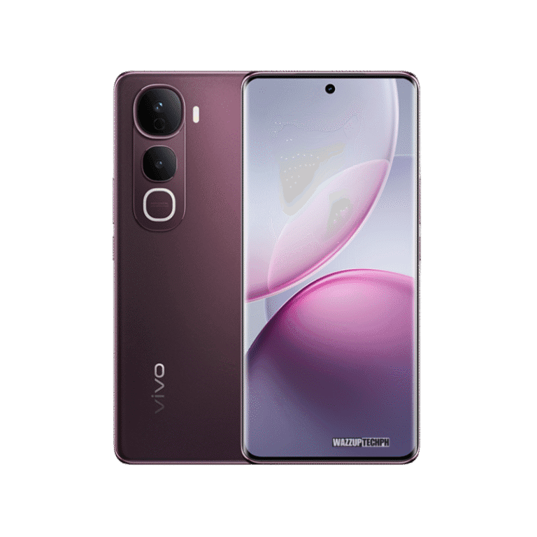 Vivo Y400 Pro A purple Vivo Y70 Pro smartphone is displayed, showcasing both the front and back. The back features a triple-camera setup, while the front displays a curved screen.