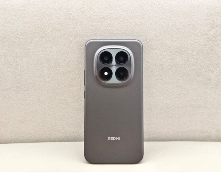 Image showcasing the Redmi Note 15 Pro+'s rear design, featuring a prominent camera module and the Redmi logo.