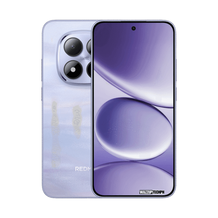 Redmi Note 15 Pro Image of the Xiaomi Redmi Note 15 Pro showing the screen with a purple wallpaper and the quad-camera setup on the back.